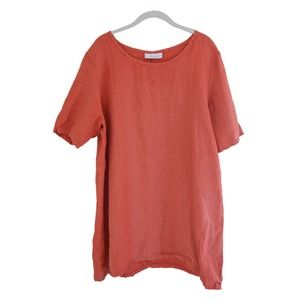 Bryn Walker Salmon Linen Tunic Size Small